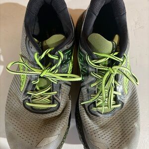 Brooks Gray and Green Men's Running Shoes